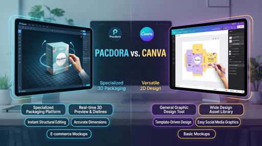 Pacdora vs Canva Comparison: Designing Tools for Packaging