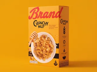 Custom Yellow Cereal Boxes