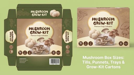 Mushroom Box Sizes: Tills, Punnets, Trays & Grow-Kit Cartons