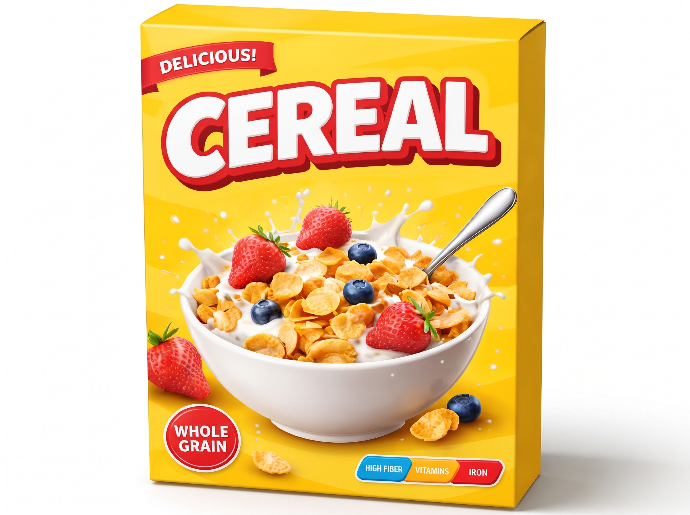 Custom Yellow Cereal Boxes — Custom Boxes