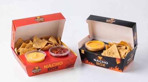 Custom Nachos Boxes: Styles, Sizes & Greaseproof Materials